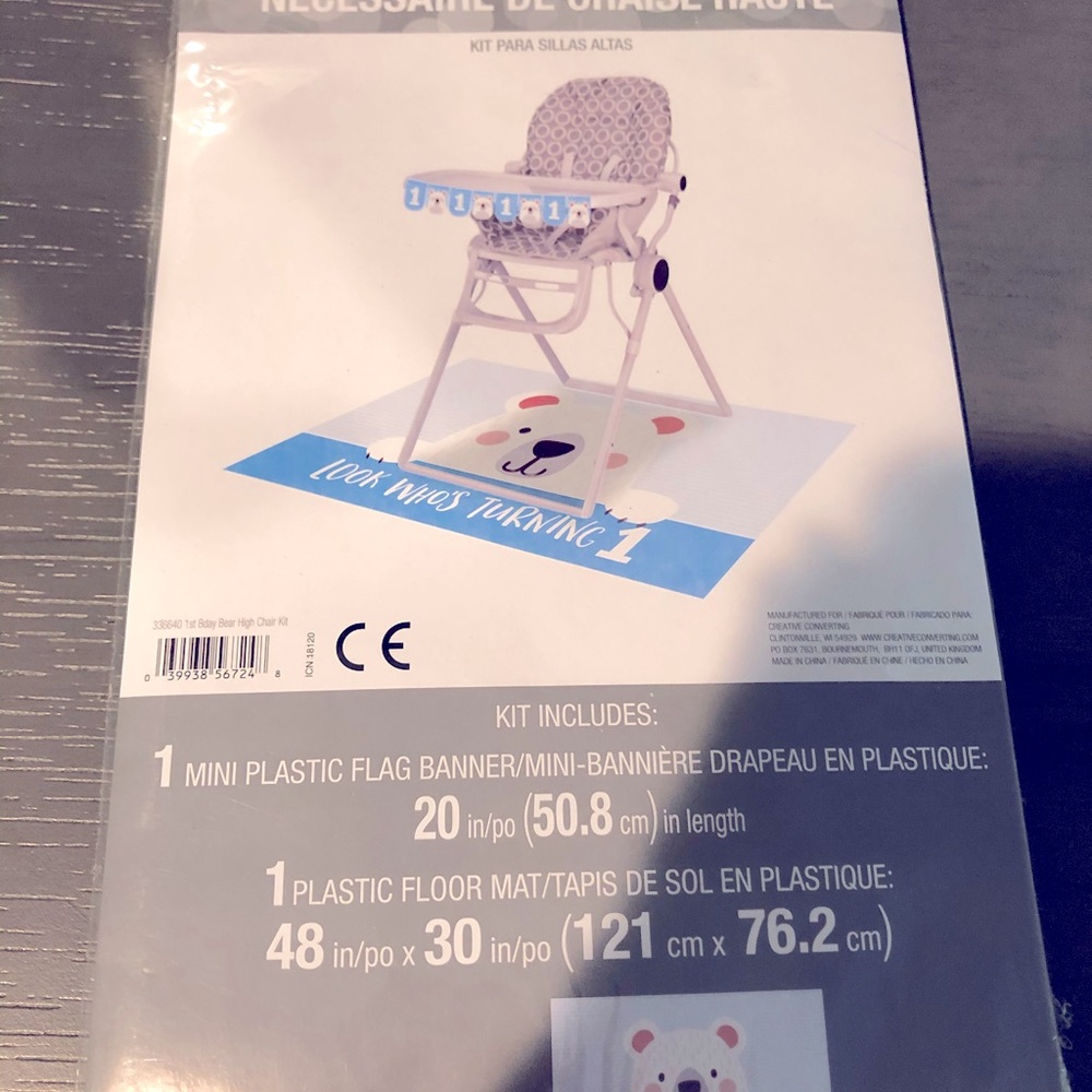 1 Year Old High Chair Birthday Kit